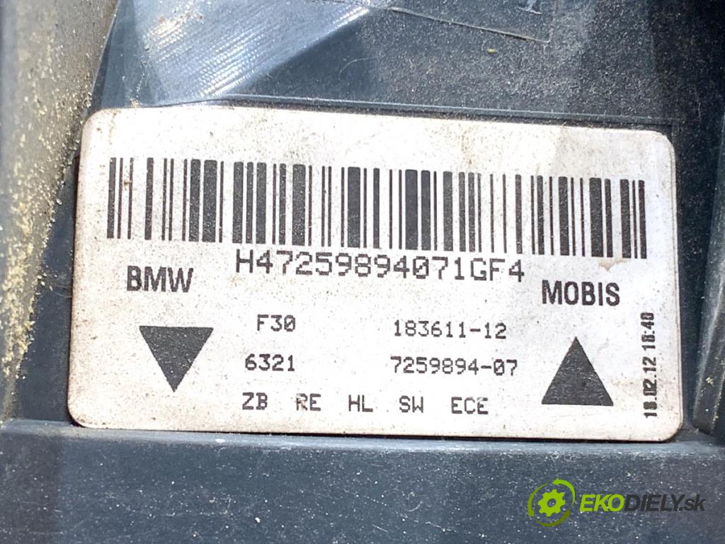 BMW F30 sedan 2012 120 kW 320 d 1995 světlo pravý zadní část 7259894