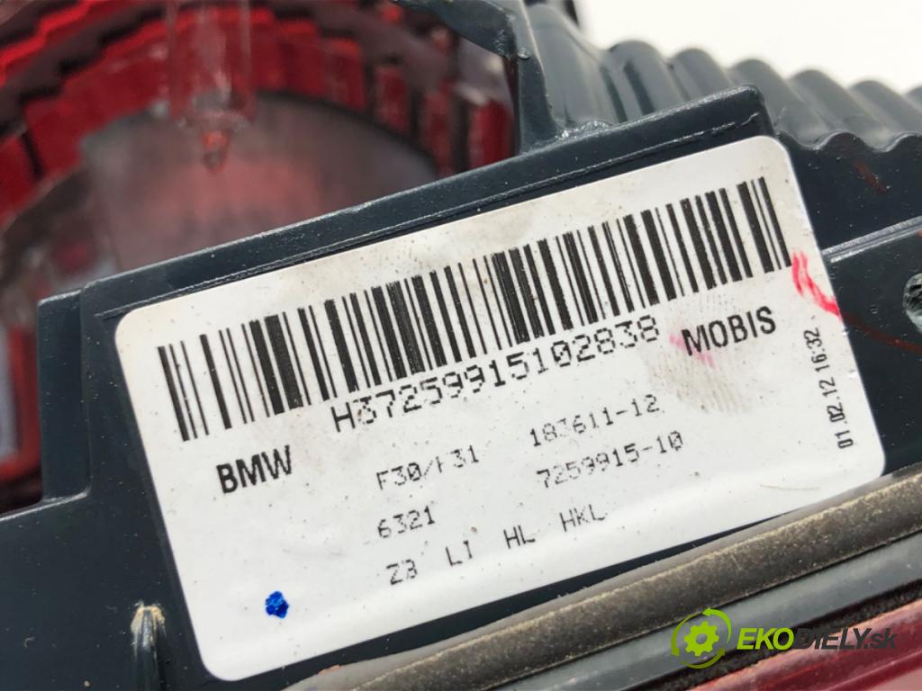 BMW F30 sedan 2012 120 kW 320 d 1995 světlo levý zadní část vnitřní 7259915