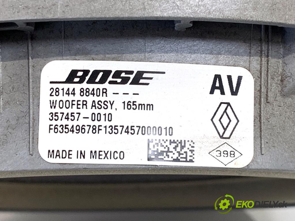 RENAULT ESPACE V nadwozie wielkoprzestrzenne (MPV) 2017 118 kW 1.6 dCi 160 1598 reproduktory 281448840R 28154EB50A