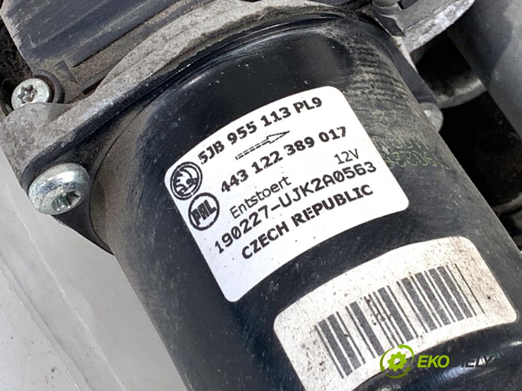 SKODA FABIA III Kombi 2019 55 kW 1.0 999 mechanismus stěračů přední část 5JB955113 (Motorek stěračů přední)