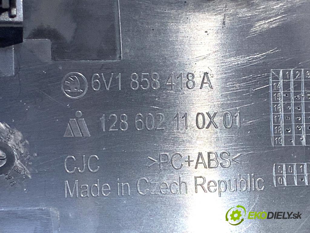 SKODA FABIA III Kombi 2019 55 kW 1.0 999 lišty kryt 6V1858418A (Lišta)