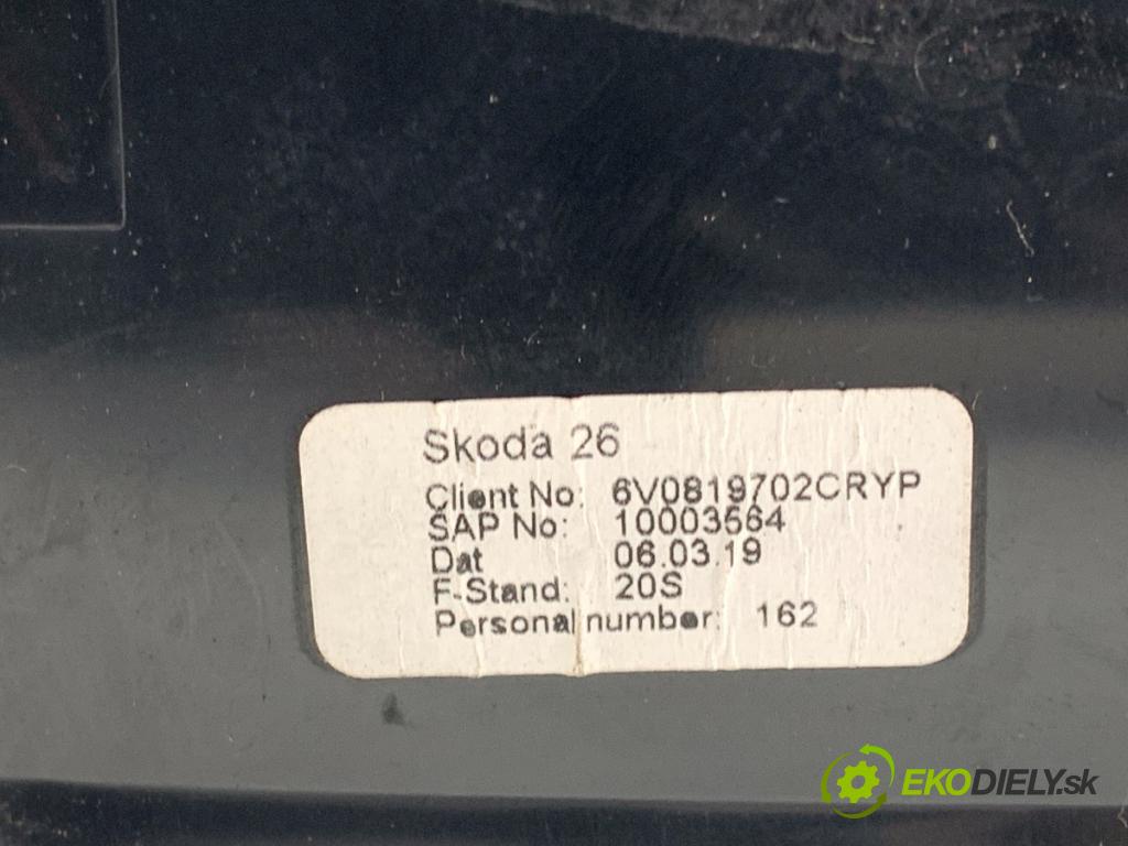 SKODA FABIA III Kombi 2019 55 kW 1.0 999 Mriežky kúrenia pravy predný 6V0819702C