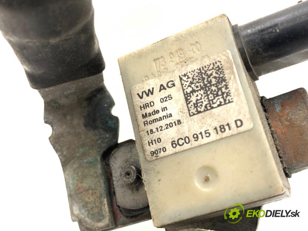 SKODA FABIA III Kombi 2019 55 kW 1.0 999 svorka MINUS 6C0915181D