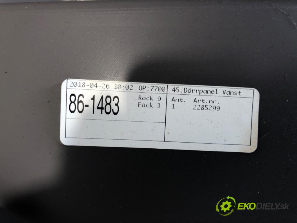 SCANIA L,P,G,R,S - series Ciągnik siodłowy 2018 331 kW S450 331 kW [450 KM] olej napędowy 2016 - 2022 12742 čalúnenie Dvere ľavy predný