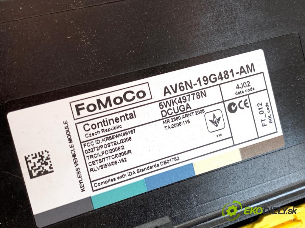 FORD KUGA II SUV 2014 110 kW 1.6 EcoBoost 1596 modul komfortu AV6N-19G481-AM (Komfortní modul)