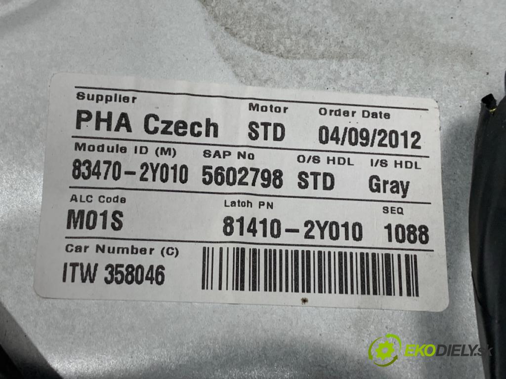 HYUNDAI ix35 SUV 2012 99 kW 1.6 1591 Mechanizmus okna ľavy zad 83470-2Y010