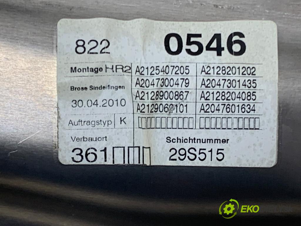 MERCEDES-BENZ W212 sedan 2010 150 kW E 300 CDI (212.020) 2987 Mechanizmus okna pravy zad A2125407205