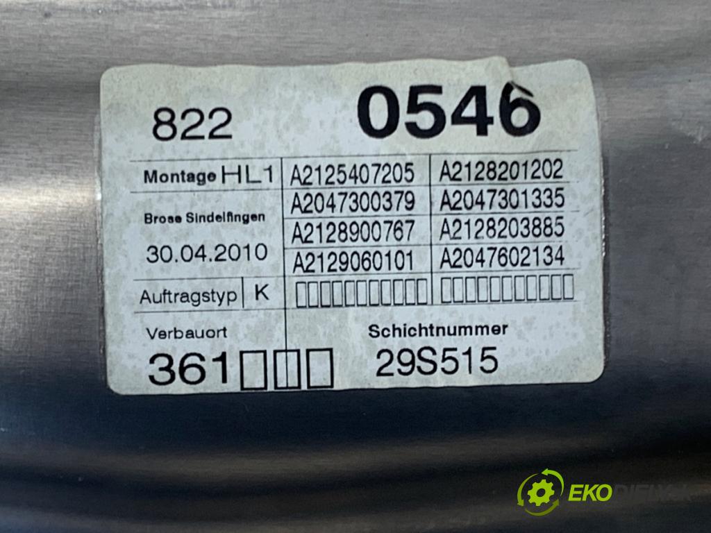 MERCEDES-BENZ W212 sedan 2010 150 kW E 300 CDI (212.020) 2987 Mechanizmus okna ľavy zad A2125407205