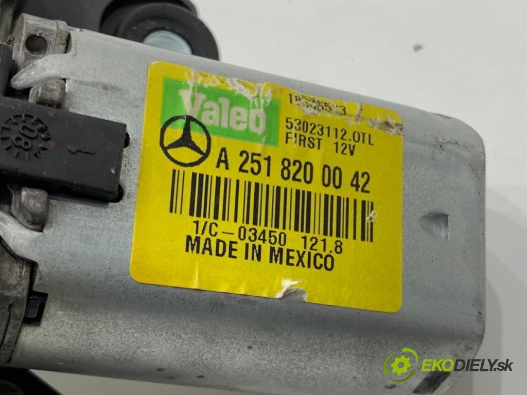 MERCEDES-BENZ W251 nadwozie wielkoprzestrzenne (MPV) 2008 165 kW R 320 CDI 4-matic (251.022, 251.122) 2987 Motor stieračov zad A2518200042