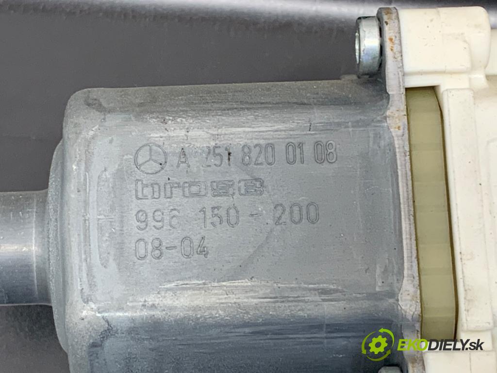 MERCEDES-BENZ W251 nadwozie wielkoprzestrzenne (MPV) 2008 165 kW R 320 CDI 4-matic (251.022, 251.122) 2987 Mechanizmus okna ľavy zad A2518200108