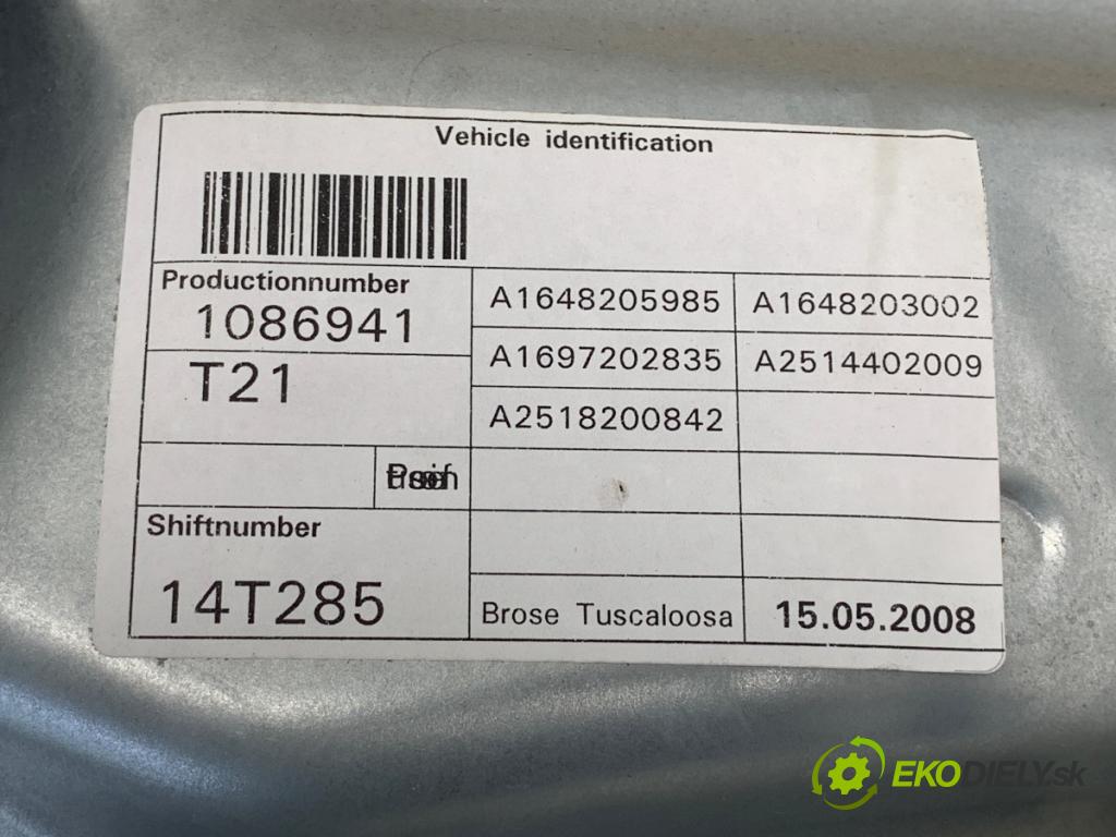 MERCEDES-BENZ W251 nadwozie wielkoprzestrzenne (MPV) 2008 165 kW R 320 CDI 4-matic (251.022, 251.122) 2987 Mechanizmus okna pravy predný A2518200842