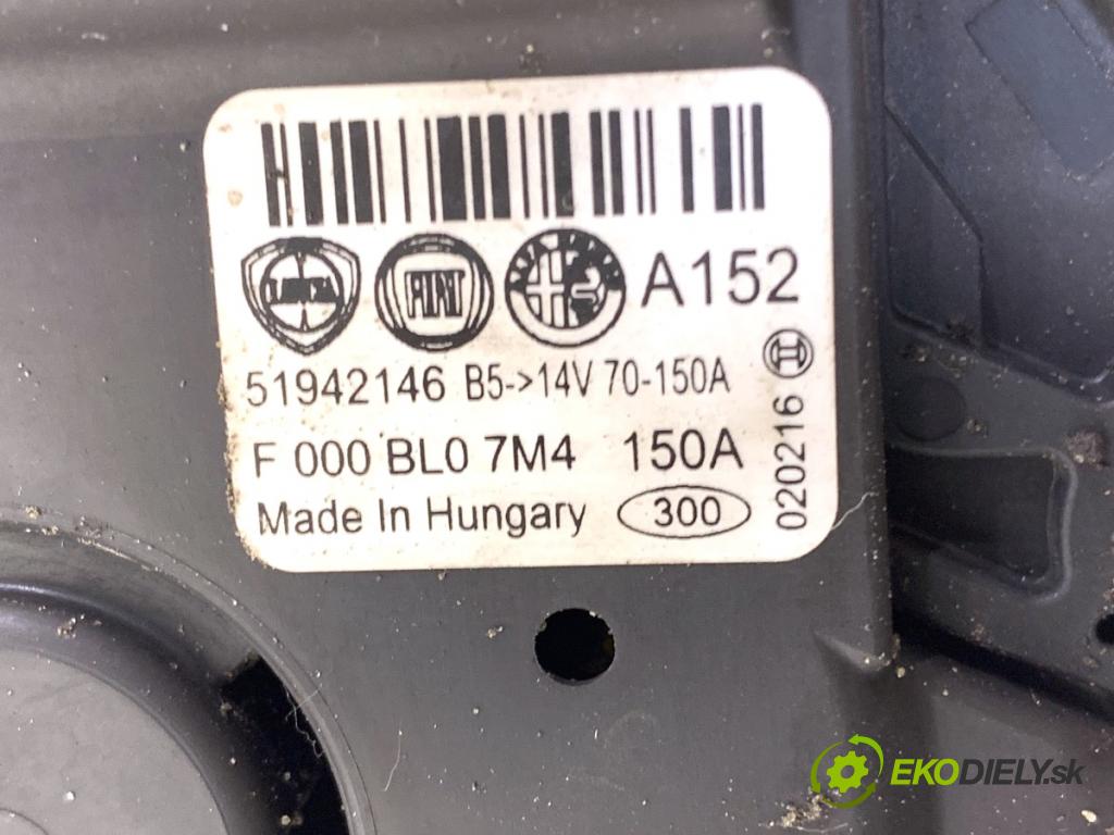 FIAT TIPO sedan 2016 81 kW 1.6 (356SXE11) 1598 Alternátor 51942146 (Alternátor)