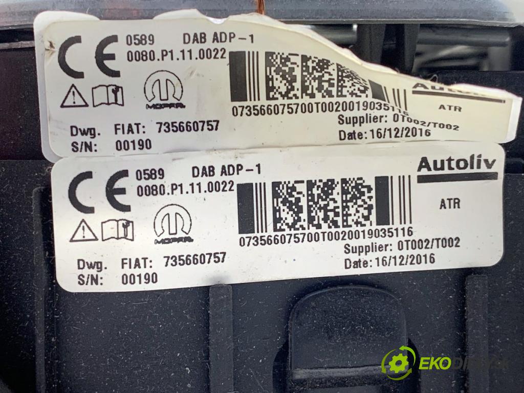 FIAT TIPO liftback 2017 70 kW 1.4 (356HXA1B) 1368 AirBag volantu 735660757 (Airbag)
