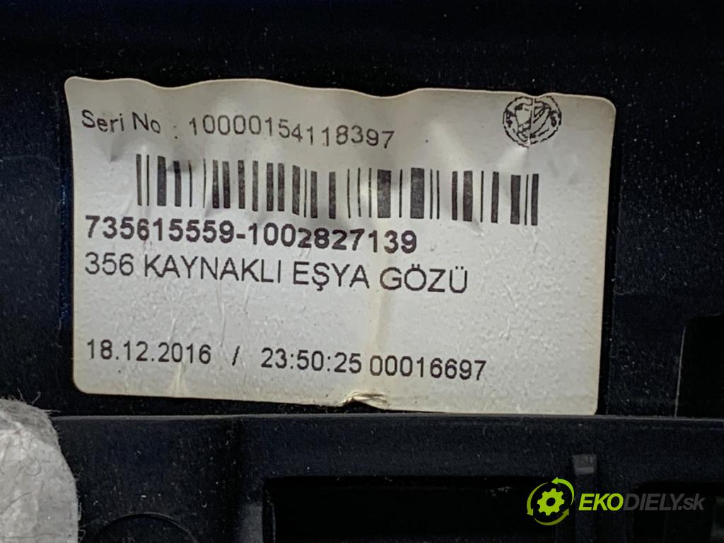 FIAT TIPO liftback 2017 70 kW 1.4 (356HXA1B) 1368 přihrádka kastlík spolujezdce 735615559 (Přihrádka (kastlík))