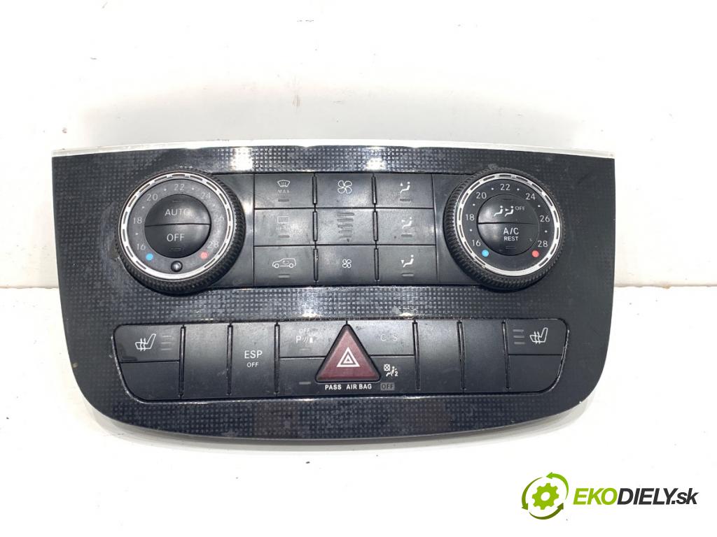 MERCEDES-BENZ W251 nadwozie wielkoprzestrzenne (MPV) 2008 165 kW R 320 CDI 4-matic (251.022, 251.122) 2987 Panel ovládania kúrenia A2518707289 (Prepínacie páčky pod volantom)