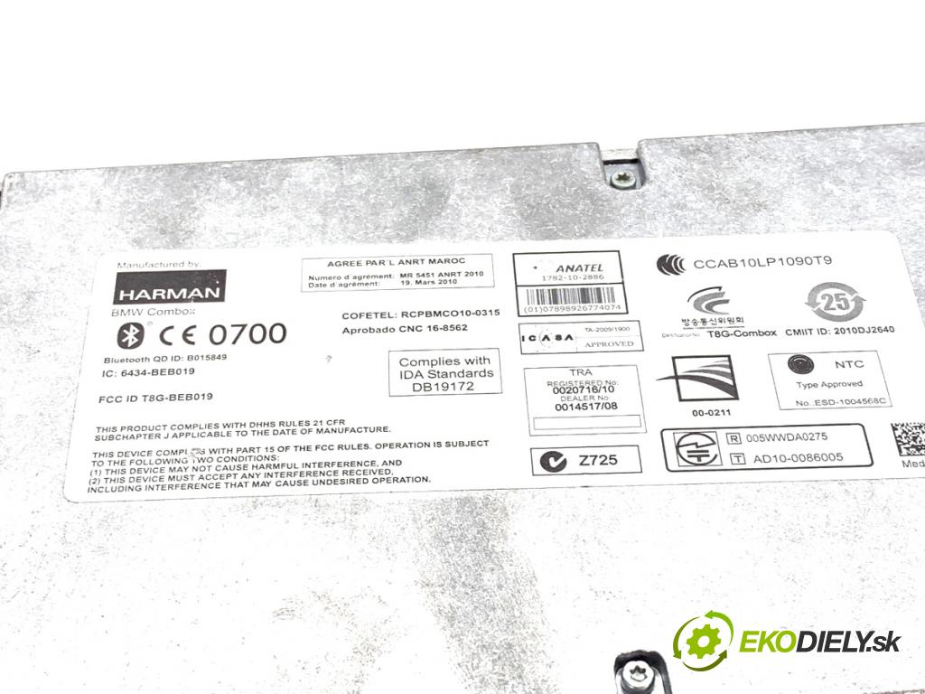 BMW F07 liftback 2011 220 kW 535 d xDrive 2993 modul BLUETOOTH 9257150 (Řídící jednotka ostatní)