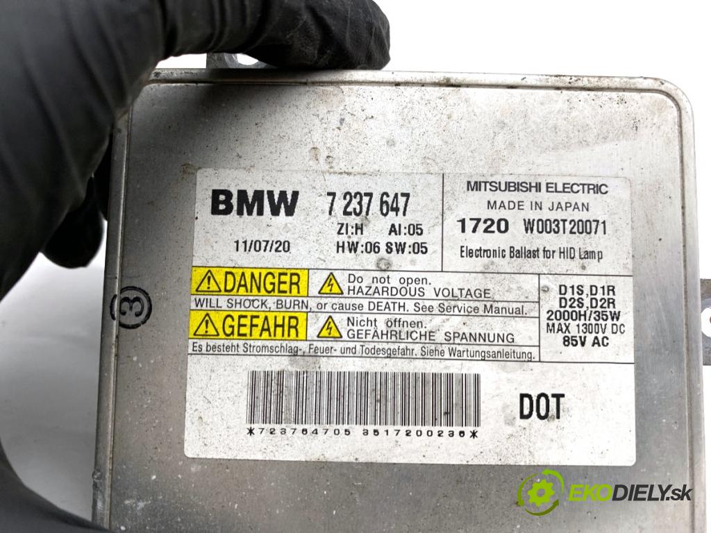 BMW F07 liftback 2011 220 kW 535 d xDrive 2993 měnič XENON 7237647 (Řídící jednotka xenonu)