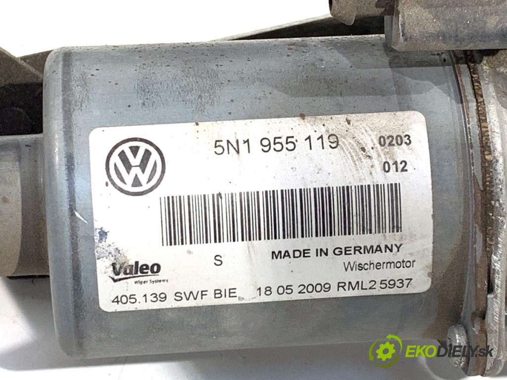 VW TIGUAN SUV 2009 103 kW 2.0 TDI 4motion 1968 Mechanizmus stieračov predný 5N1955119 (Motorček stieračov predný)