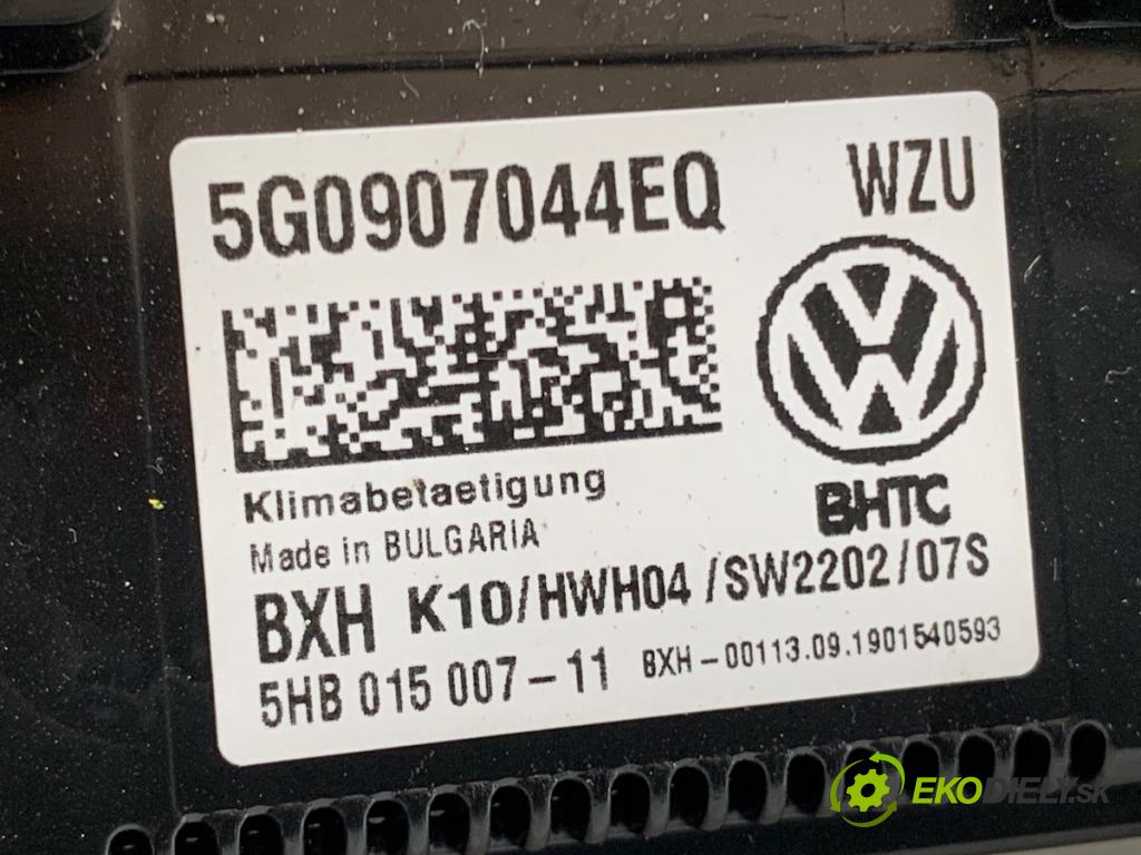 VW PASSAT B8 Kombi 2019 110 kW 2.0 TDI 1968 Panel ovládaní topení 5G0907044EQ (Páčky pod volantem)