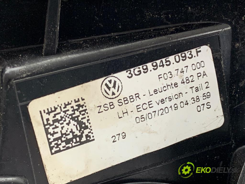 VW PASSAT B8 Kombi 2019 110 kW 2.0 TDI 1968 světlo zadní část levá strana vnitřní 3G9945093F (Klika dveří ostatní)
