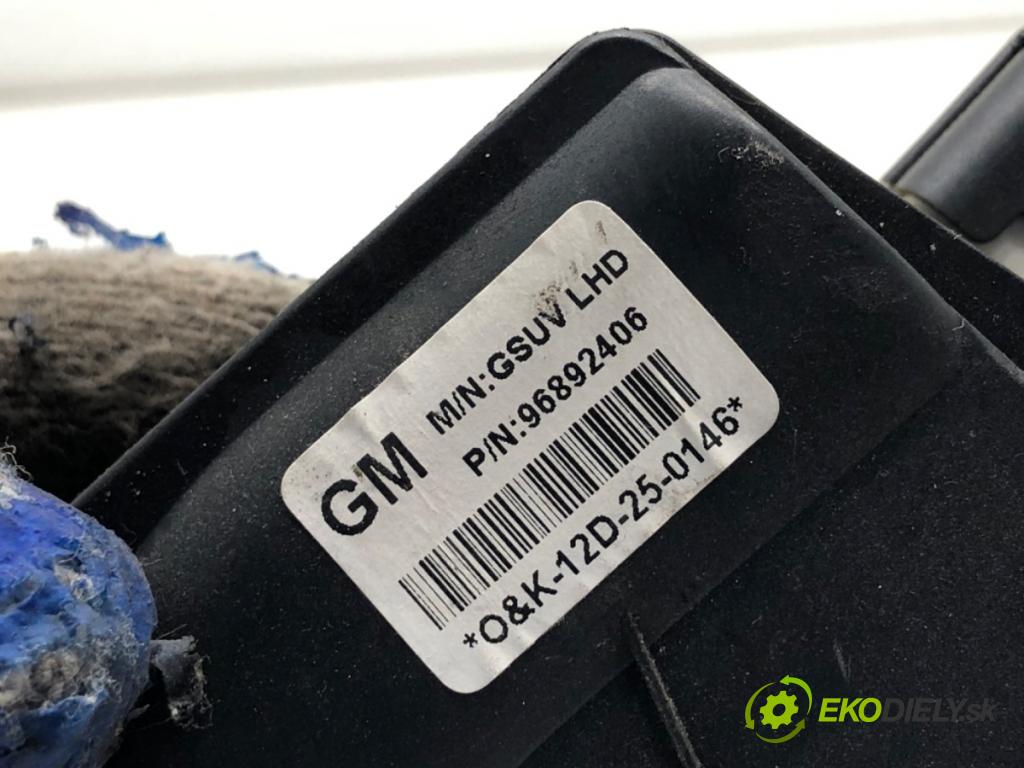 OPEL MOKKA SUV 2012 85 kW 1.6 (_76) 1598 Potenciometer plynu 96892406 (Potenciometer plynového pedálu)
