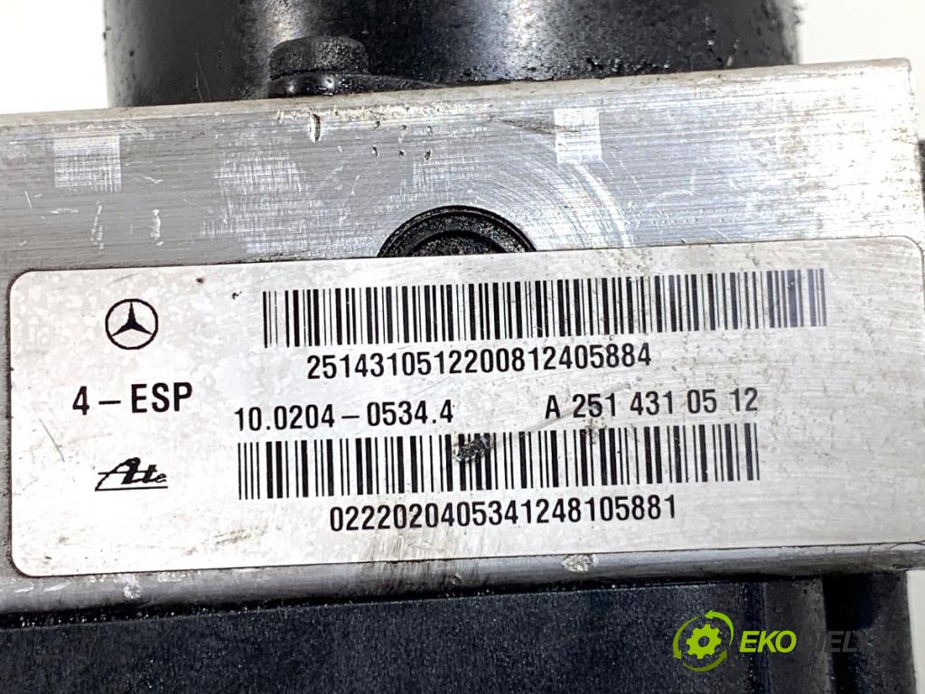 MERCEDES-BENZ W251 nadwozie wielkoprzestrzenne (MPV) 2008 165 kW R 320 CDI 4-matic (251.022, 251.122) 2987 Pumpa ABS 2514310512 (Pumpa ABS)