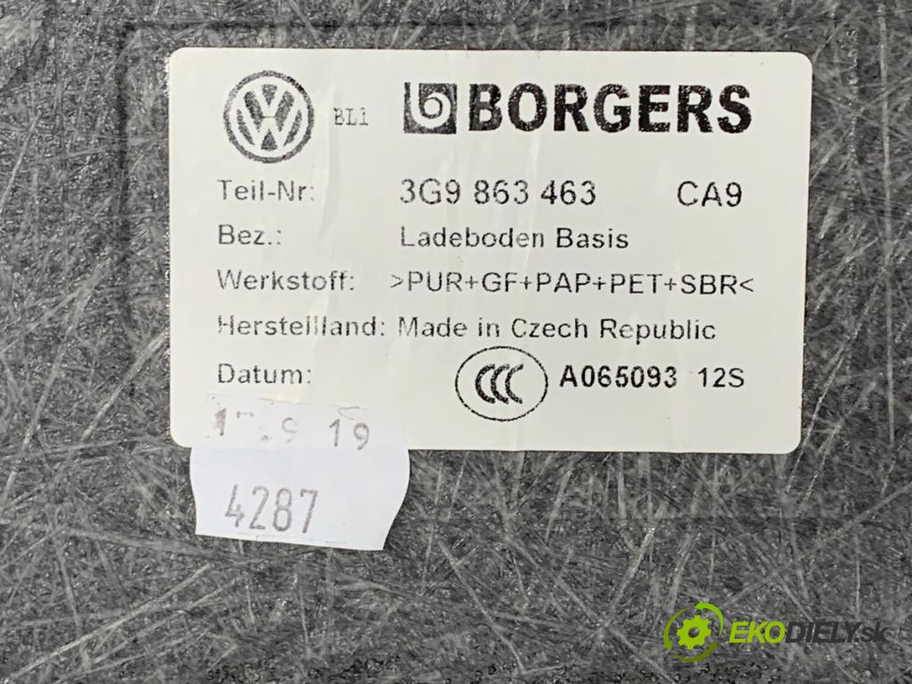 VW PASSAT B8 Kombi 2019 110 kW 2.0 TDI 1968 podlaha kufra 3G9863463