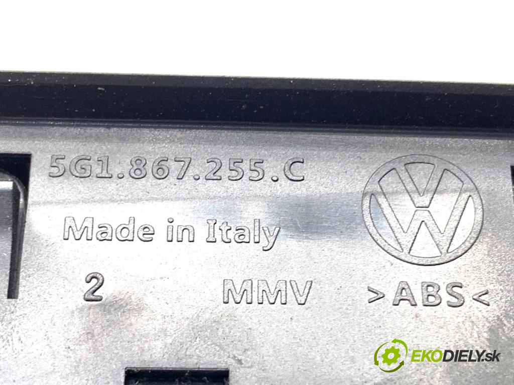 VW GOLF VII Kombi 2015 77 kW 1.6 TDI 1598 Prepínač okien 5G0959857B (Prepínacie páčky pod volantom)