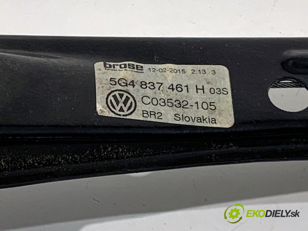 VW GOLF VII Kombi 2015 77 kW 1.6 TDI 1598 mechanismus okna levý přední část 5G4837461H