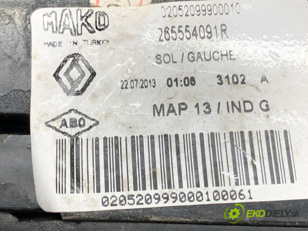 RENAULT CLIO IV liftback 2013 54 kW 1.2 16V 1149 Svetlo ľavy zad 265554091R