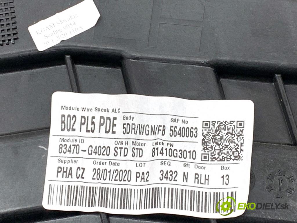 HYUNDAI i30 liftback 2020 74 kW 1.4 MPI 1368 Mechanizmus okna ľavy zad 83470-G4020