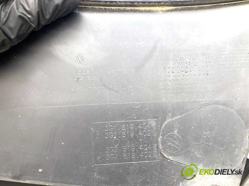 VW PASSAT B8 Kombi 2019 110 kW 2.0 TDI 1968 torpédo plast pod čelní okno pravé 3G1819404E