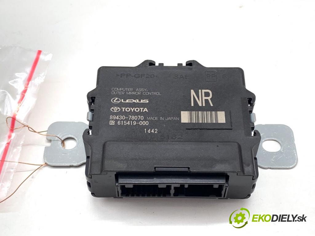 LEXUS NX SUV 2024 179 kW 350h (AAZH20) 2487 Modul spätných zrkadiel pravy 89430-78070