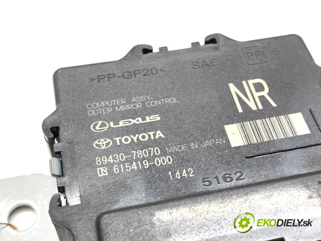LEXUS NX SUV 2024 179 kW 350h (AAZH20) 2487 Modul spätných zrkadiel pravy 89430-78070