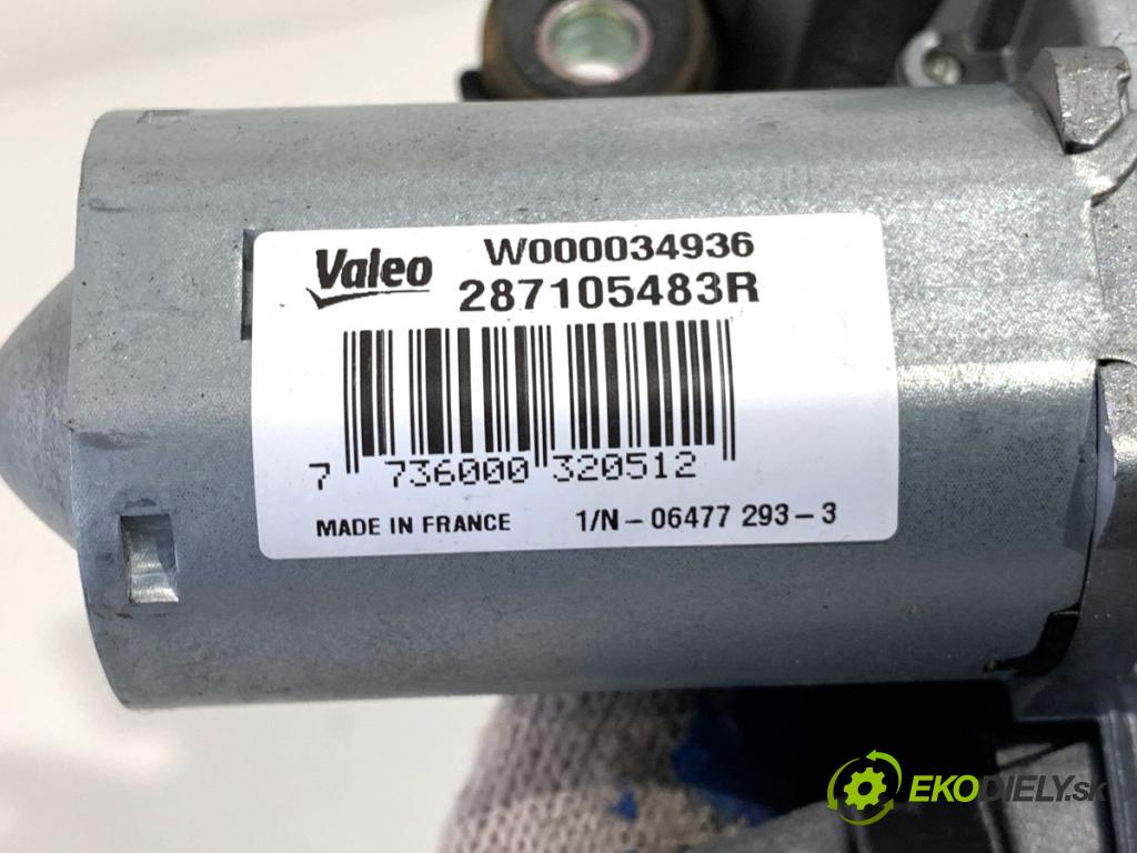 RENAULT CLIO IV liftback 2013 54 kW 1.2 16V 1149 motor stěračů zadní část 287105483R