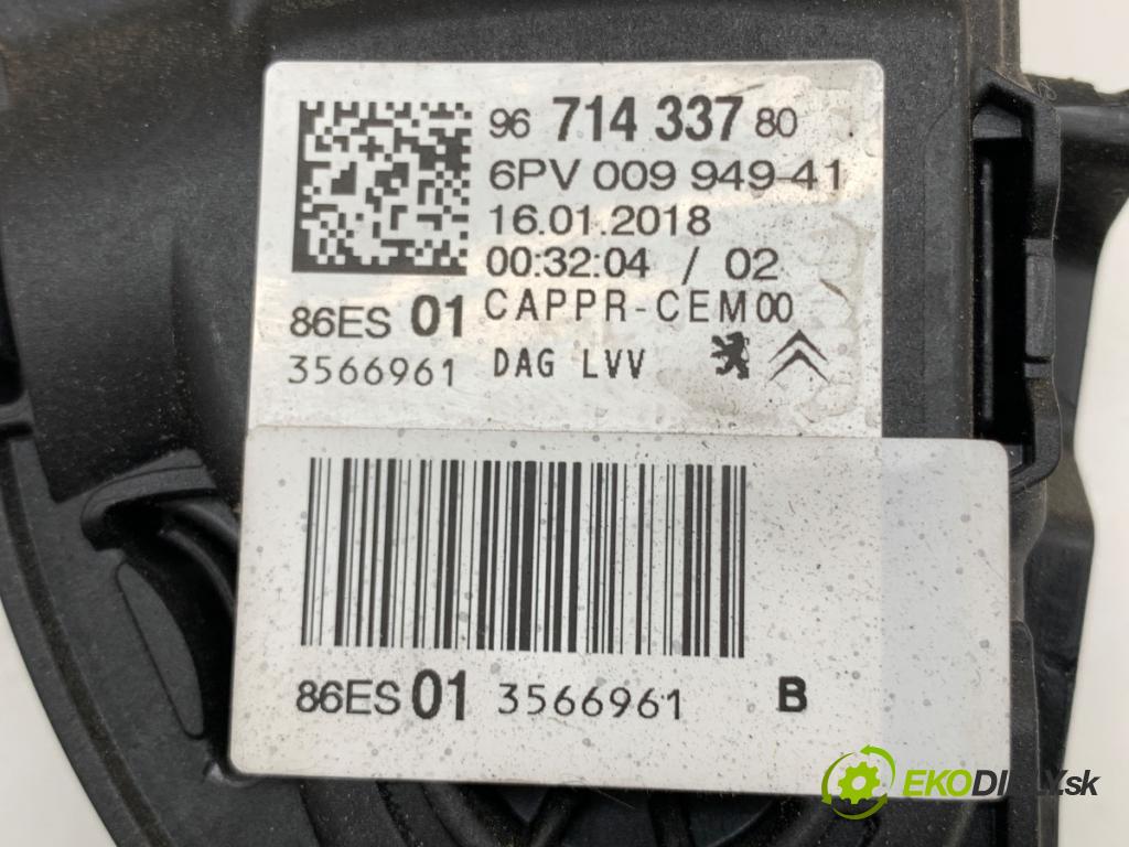 PEUGEOT 2008 I SUV 2018 60 kW 1.2 VTi 1199 Potenciometer plynu 9671433780 (Potenciometer plynového pedálu)