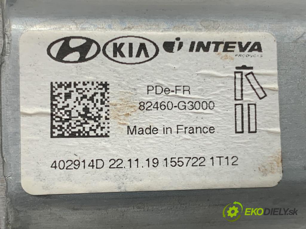 HYUNDAI i30 liftback 2020 74 kW 1.4 MPI 1368 motor okna pravý přední část 82460-G3000