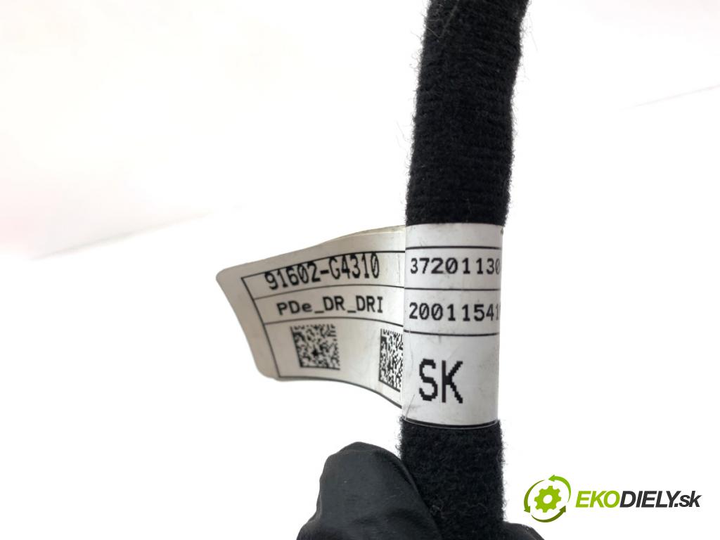 HYUNDAI i30 liftback 2020 74 kW 1.4 MPI 1368 Káblovačka Dvere predný ľavy 91602-G4310