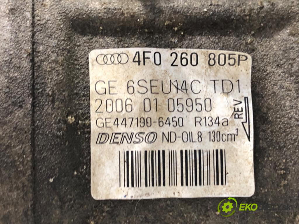 AUDI A6 C6 sedan 2006 125 kW 2.0 TFSI 1984 Kompresor klimatizácie 4F0260805P (Kompresor klimatizácie)
