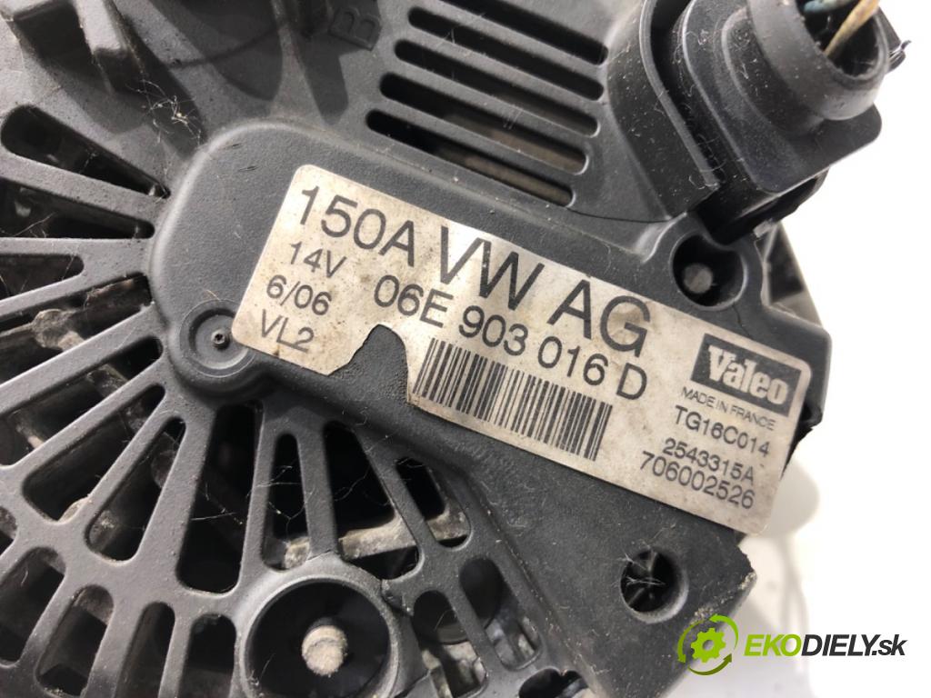 AUDI A6 C6 sedan 2006 125 kW 2.0 TFSI 1984 Alternátor 06E903016D (Alternátor)