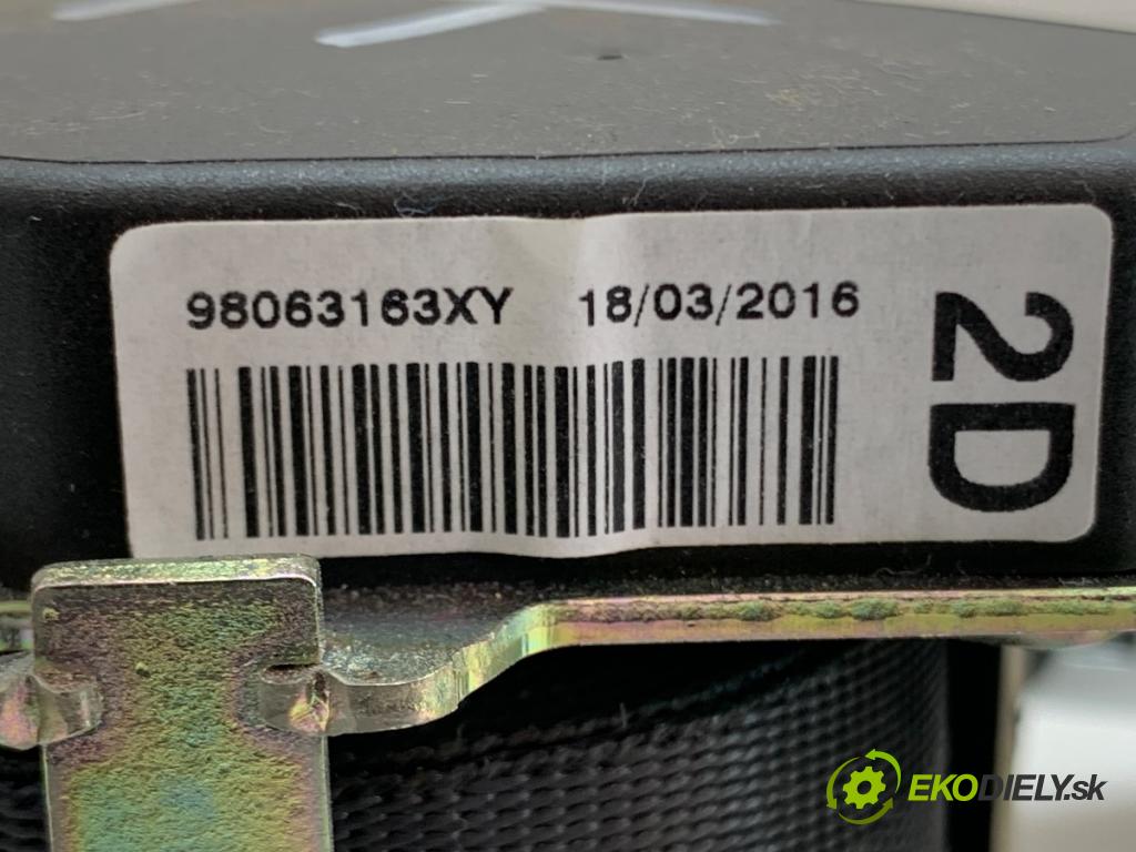 PEUGEOT 208 I liftback 2016 81 kW 1.2 THP 110 1199 držák bezpečnost pravý zadní část 98063163XY