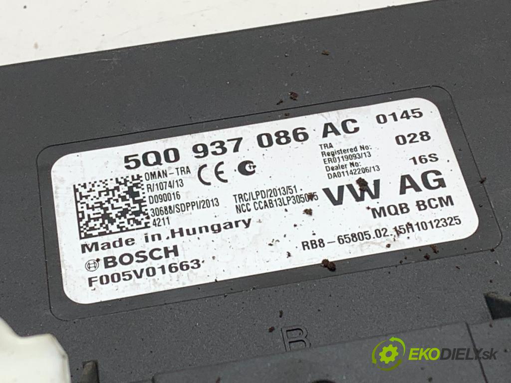 VW GOLF VII Kombi 2015 77 kW 1.6 TDI 1598 modul komfortu 5Q0937086AC (Komfortní modul)