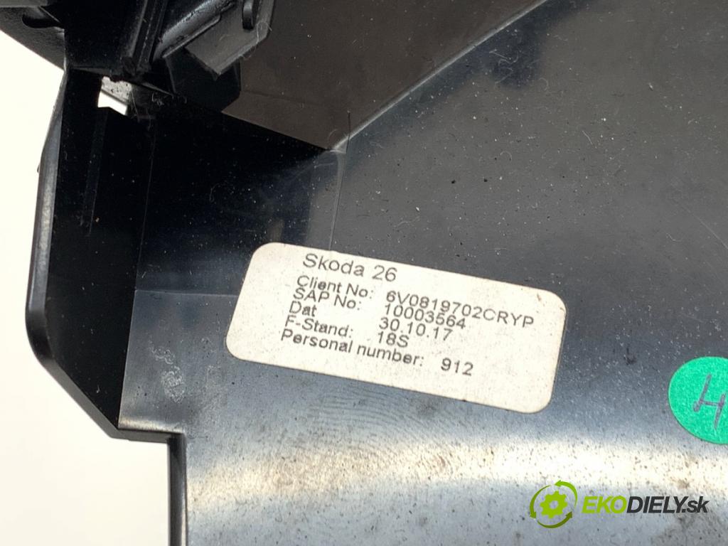 SKODA FABIA III Kombi 2017 77 kW 1.4 TDI 1422 mří topení pravý přední část 6V0819702C