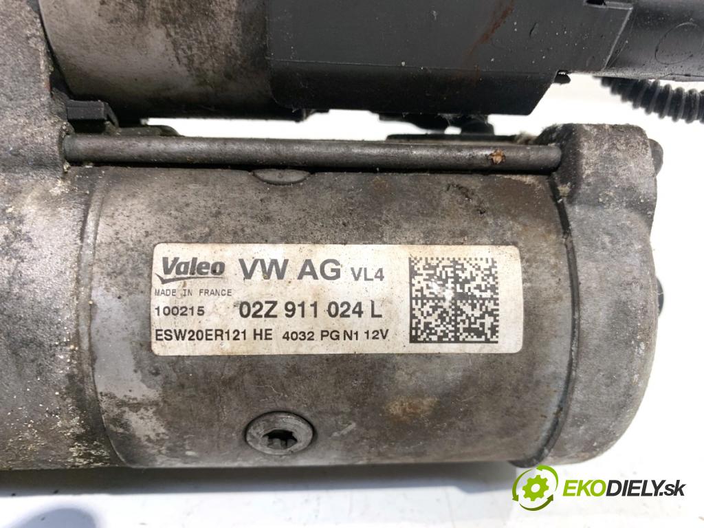 VW GOLF VII Kombi 2015 77 kW 1.6 TDI 1598 startér 02Z911024L (Startér)