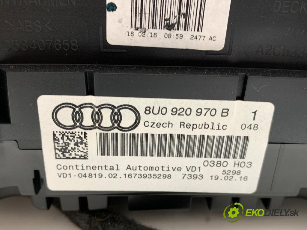 AUDI Q3 I SUV 2016 147 kW 2.0 TFSI quattro 1984 prístrojovka 8V0920970B (Přístrojová deska)