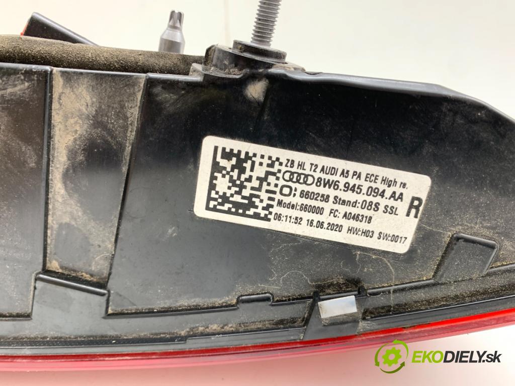 AUDI A5 F5 liftback 2020 140 kW 40 TDI 1968 světlo pravý zadní část vnitřní 8W6945094AA