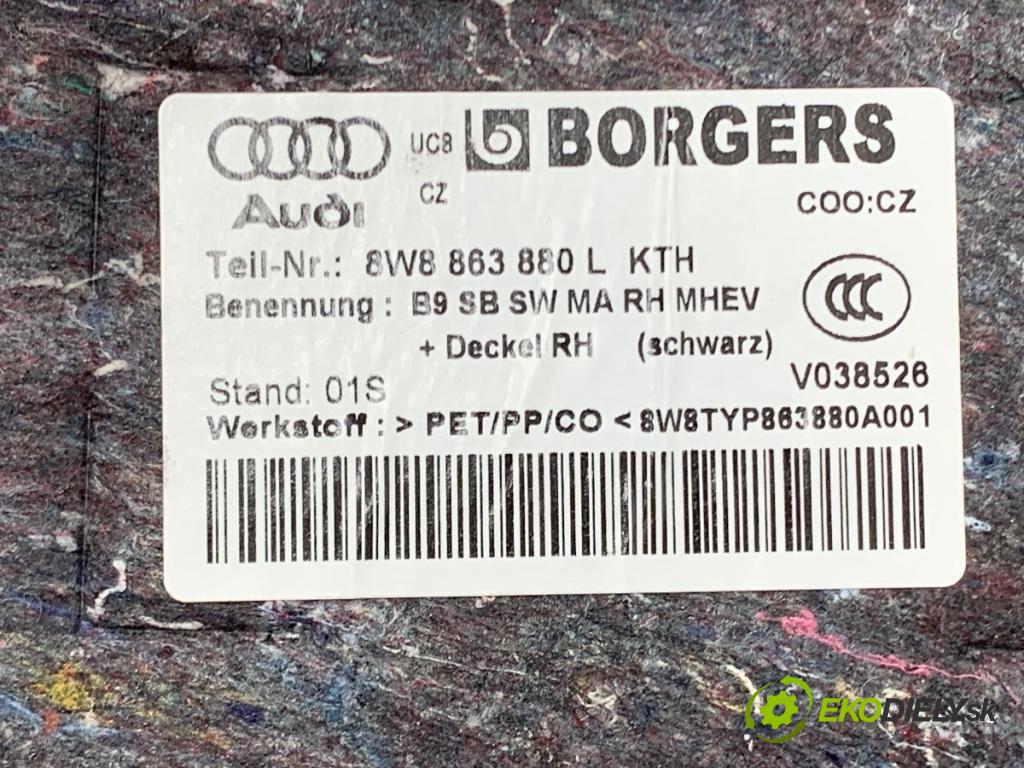 AUDI A5 F5 liftback 2020 140 kW 40 TDI 1968 čalúnenie kufra pravy 8W8863880L
