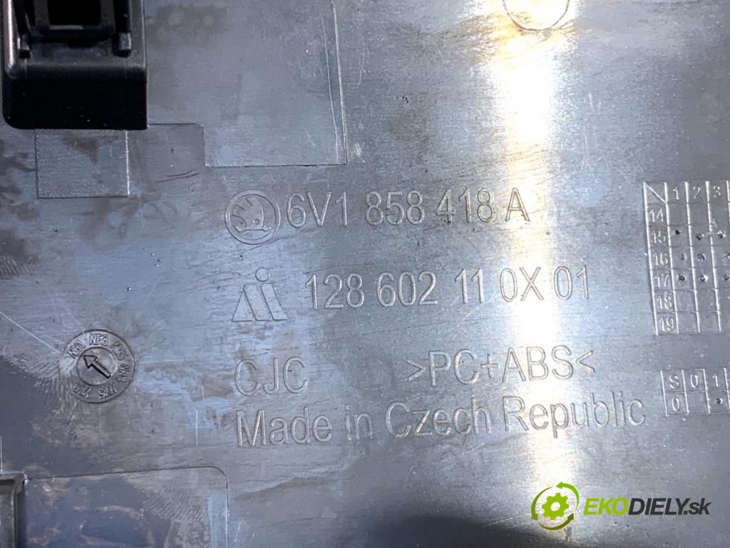 SKODA FABIA III Kombi 2017 77 kW 1.4 TDI 1422 lišty kryt 6V1858418A (Lišta)