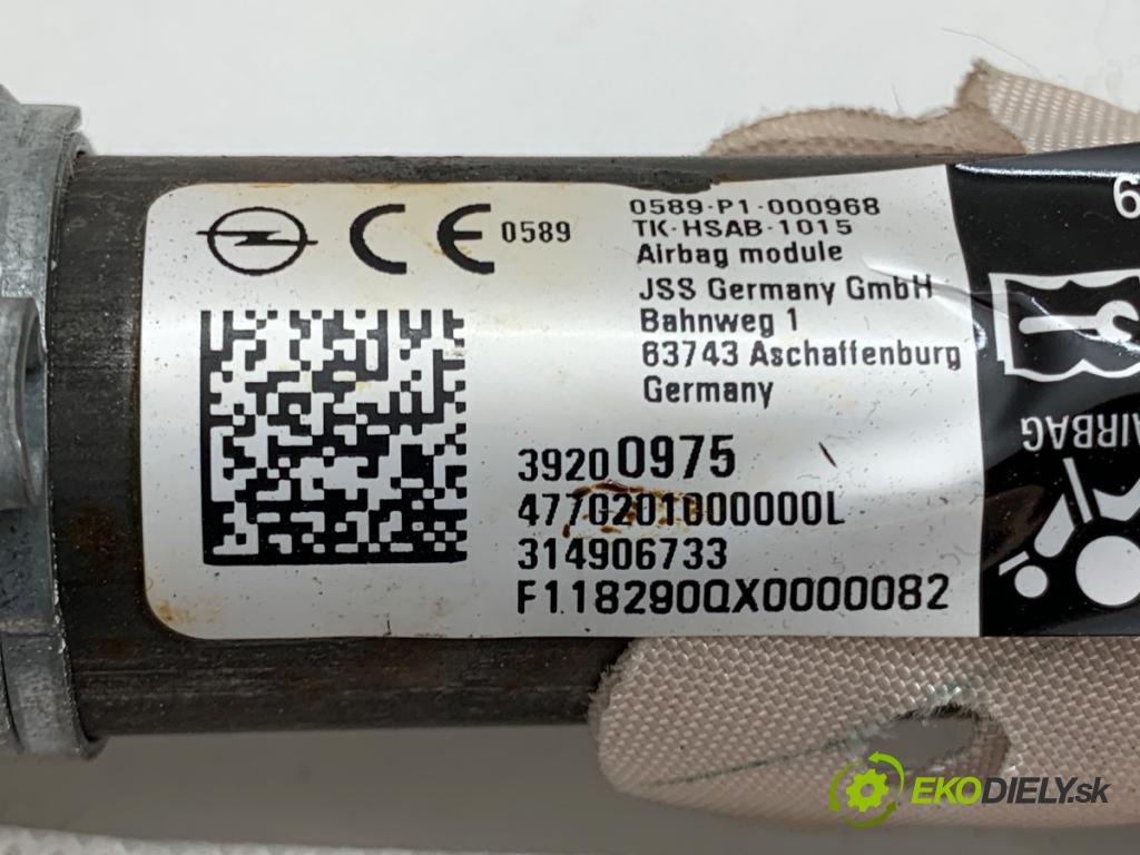 OPEL INSIGNIA B liftback 2018 147 kW 1.6 Turbo (68) 1598 stropní pravý 39200975