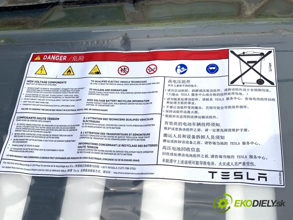 TESLA MODEL S liftback 2016 310 kW 85D AWD BATERIA HYBRYDA 1015713-00-B